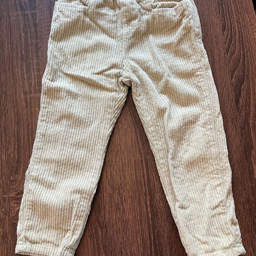 Zara kids Corduroy Casual Bottoms Relaxed Fit-size 2-3 years